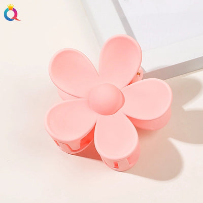 women's fashion flower plastic handmade hair claws