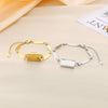 Elegant envelope Oval 304 Stainless Steel 18K Gold Plated  Bracelets In Bulk