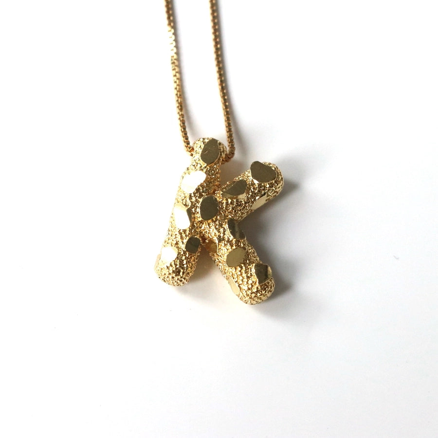 Jewelry Simple Style Classic Style letter Copper Pendant Necklace