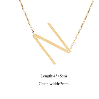 Jewelry Elegant Simple Style Classic Style Letter 201 Stainless Steel 304 Stainless Steel Pendant Necklace