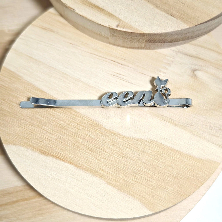 Women's Simple Style Classic Style Letter Alloy Plating Hair Clip