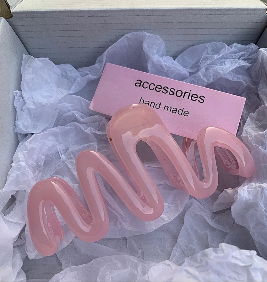 Casual Simple Style Heart Shape Bow Knot Arylic Alloy Hair Claws 1 Piece