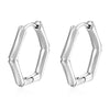 1 Pair Simple Style Geometric Solid Color Plating 304 Stainless Steel 18K Gold Plated Earrings