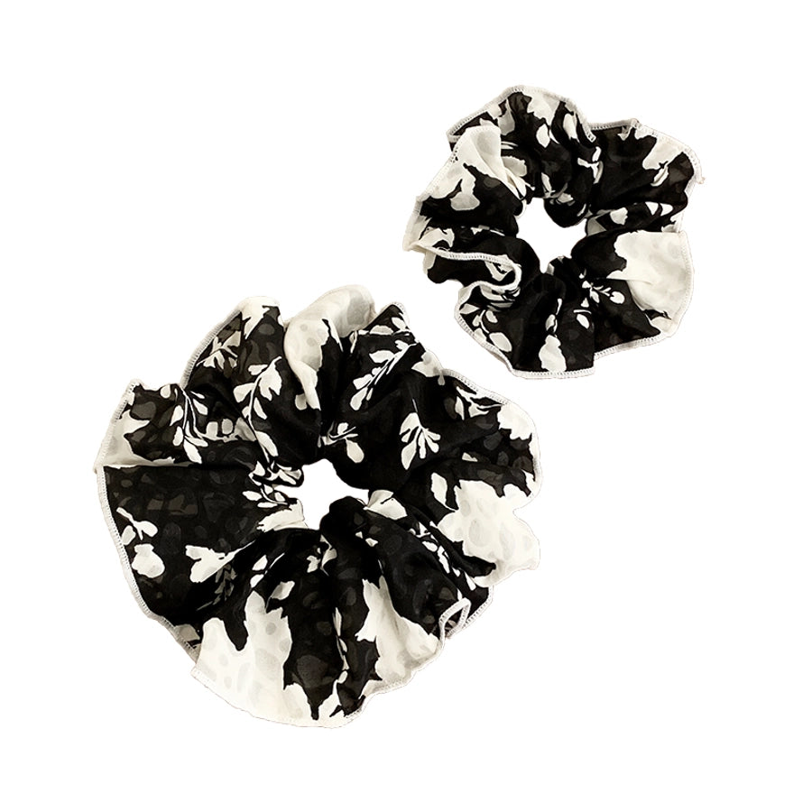 Miaode Summer Ink Painting Printing Piping Sausage Ring Head Accessories French Elegant Gentle Temperament Head Rope Rubber Band