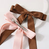 Guanyang  New Arrival 2.5cm Polyester Cotton Double Bow Barrettes Duckbill Clip Sweet Hair Pin Bar Shaped Hair Clip