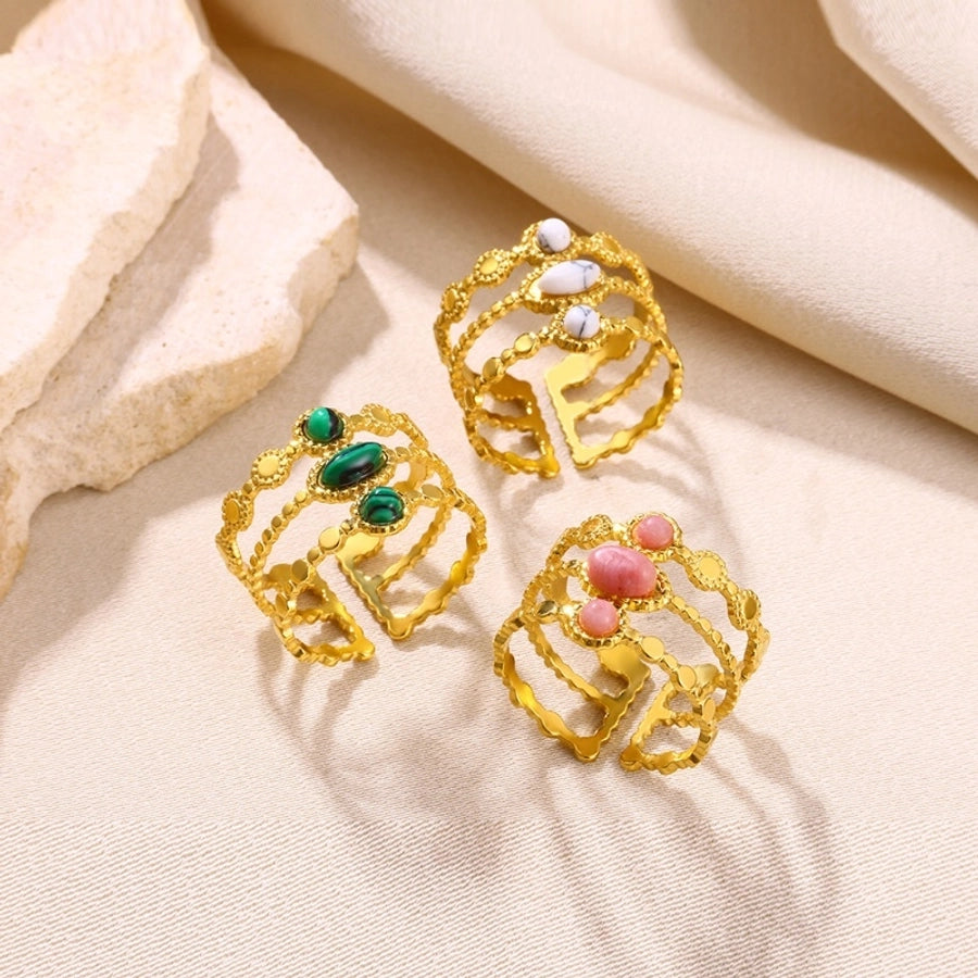 Jewelry Classical French Style Romantic Geometric 304 Stainless Steel Stainless Steel Rings