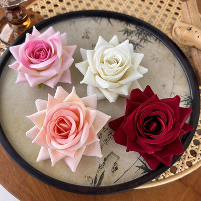 Women's Elegant Simple Style Flower Cloth Hair Clip