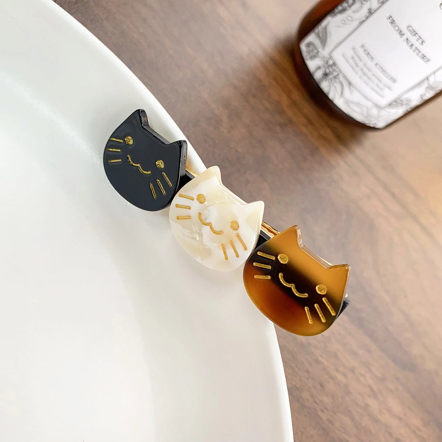 Women's Cute Cat Acetic acid sheets Hair Clip