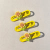 cute flower resin stoving varnish hair clip