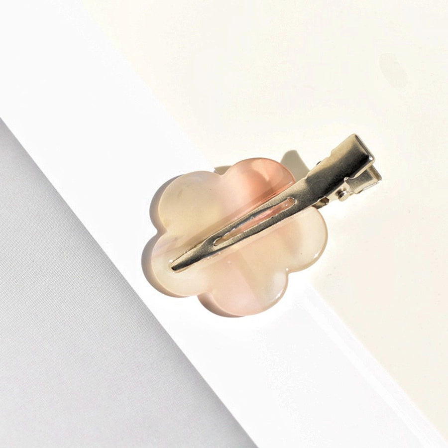 fashion ditsy floral arylic stoving varnish hair clip 1 piece