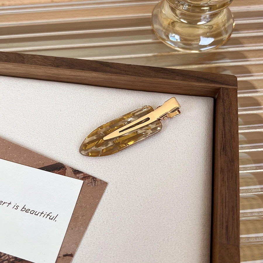 women's sweet geometric acetic acid sheets hair clip