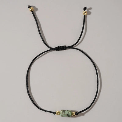 Autumn and Winter New Arrival Hot Sale New Chinese Color Natural Stone Copper Bead Bracelet Advanced Simple Personality Trendy Bracelet All-Matching