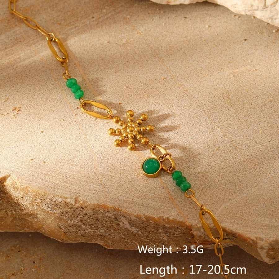 Elegant Luxurious Simple Style Geometric 304 Stainless Steel Seed Bead Bracelets In Bulk