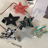 simple style star acetic acid sheets hair claws