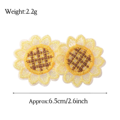 Kid'S Cute Pastoral Sunflower Flower Hair Clip