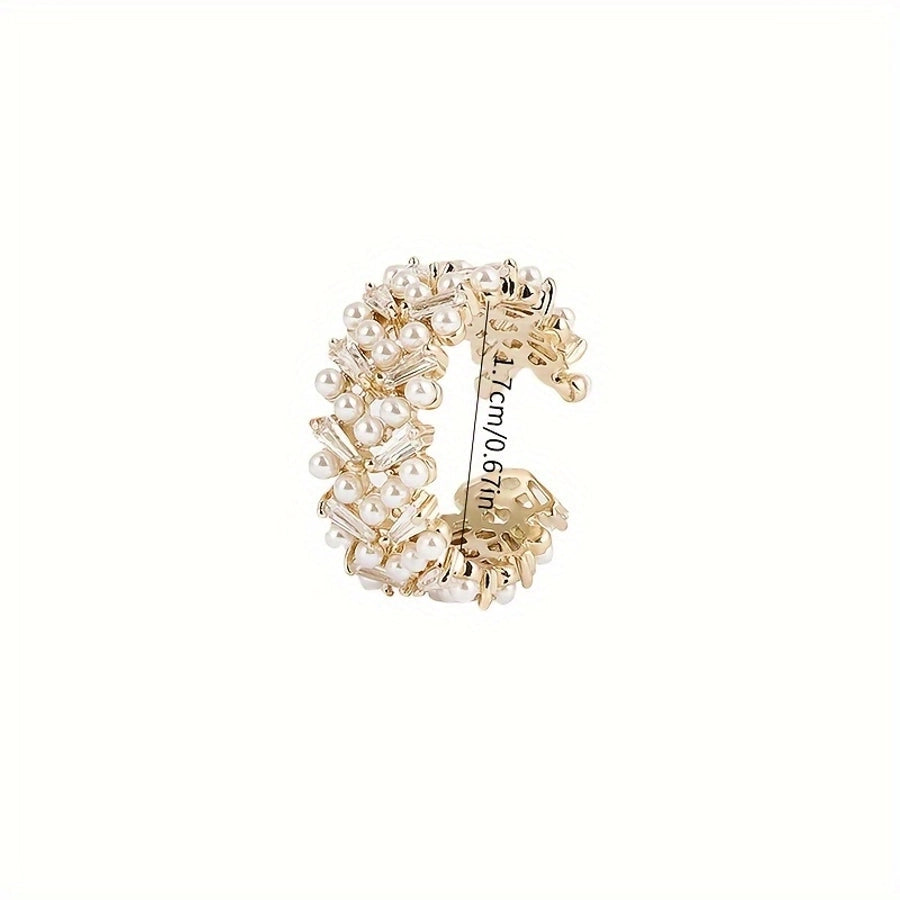 Copper Geometric Copper Rings