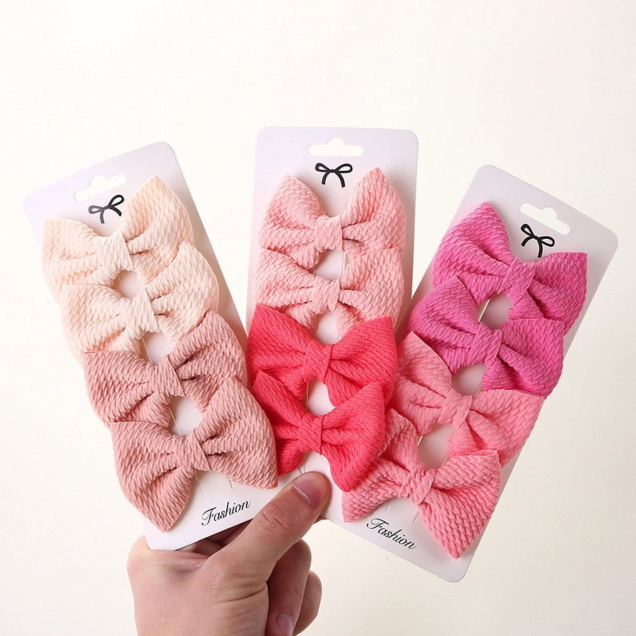 girl's simple style bow knot cloth braid hair band