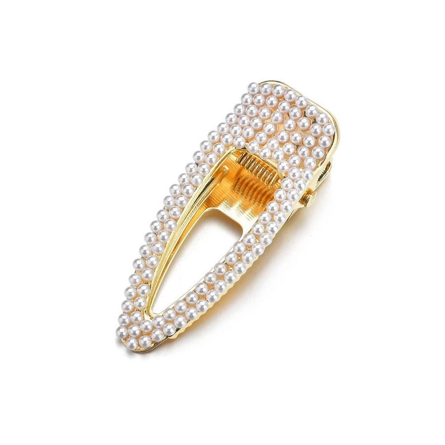 simple beads duckbill openwork alloy hair accessories nhbq139749