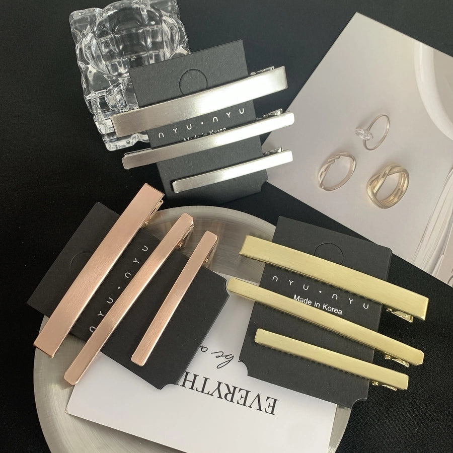 Women's Casual Simple Style Streetwear Solid Color Alloy Hair Clip