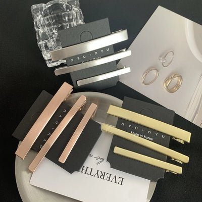 Women's Casual Simple Style Streetwear Solid Color Alloy Hair Clip