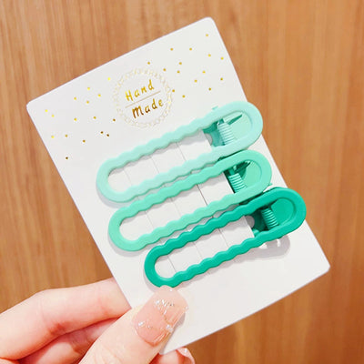 retro geometric metal stoving varnish hair clip