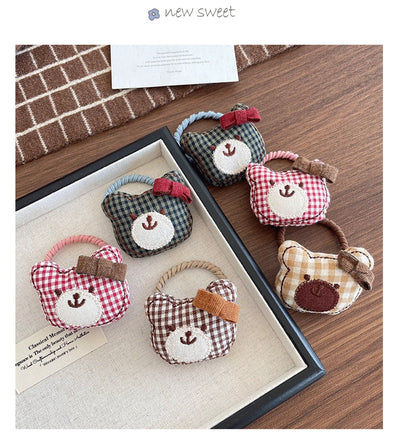 Cute Women's Girl'S Bear Cloth Hair Tie