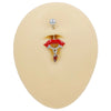 1 Piece Lip Rings Sexy Classic Style Heart Shape Smile Face Butterfly Pure Titanium Titanium Alloy Epoxy Plating Acrylic Rhinestones Glass White Gold Plated Belly Rings
