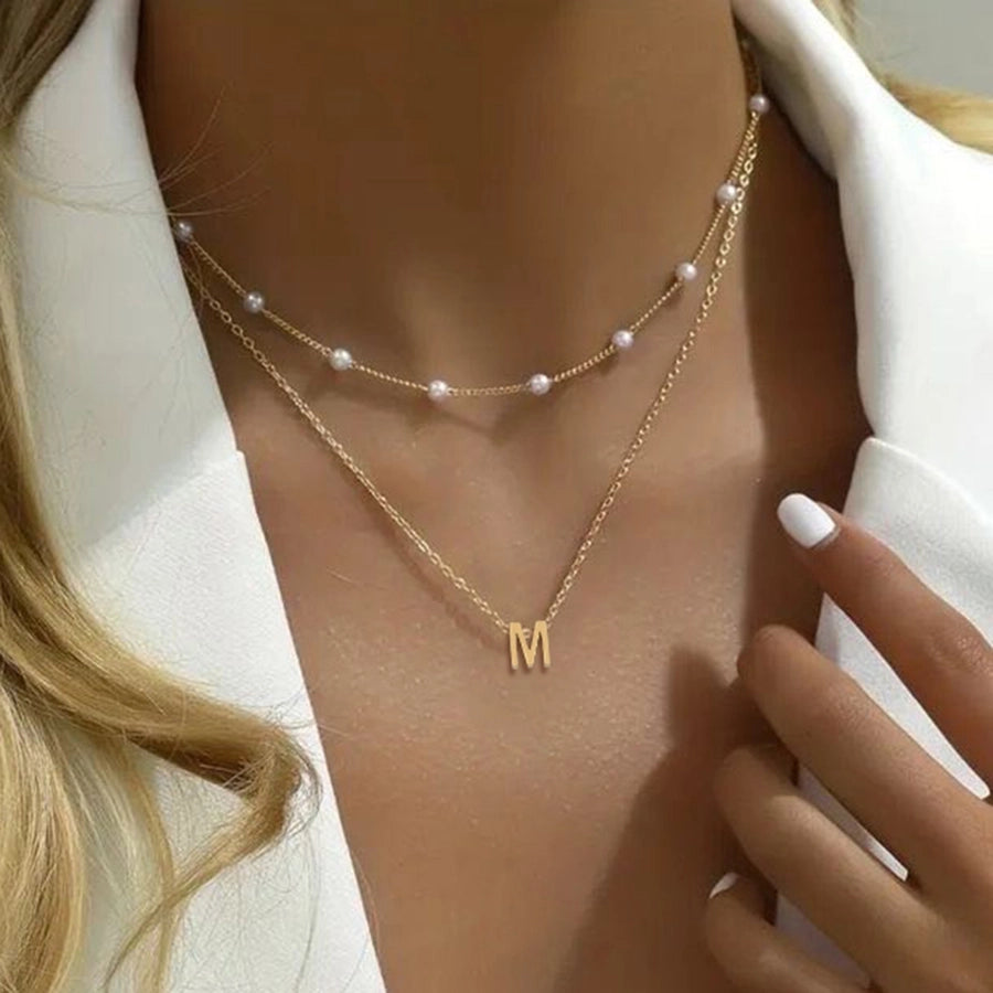 Jewelry Simple Style Classic Style Letter 201 Stainless Steel 304 Stainless Steel Pendant Necklace