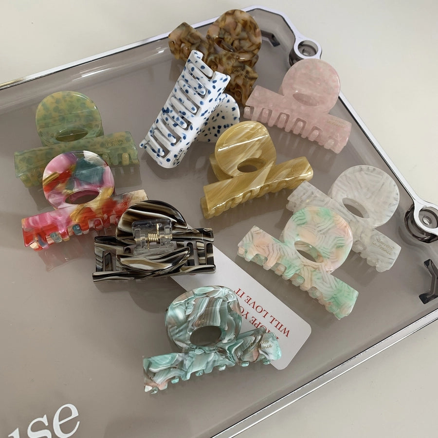 simple style polka dots acetic acid sheets hair claws