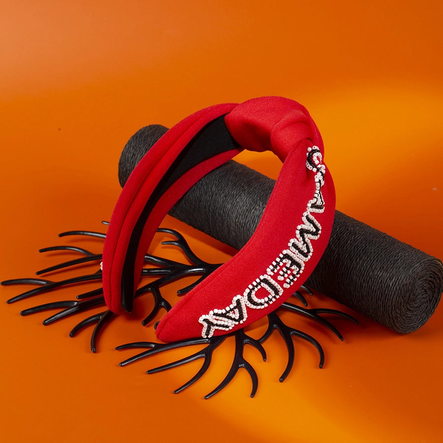 Women's Hip-Hop Retro Funny Letter Cloth Hair Band