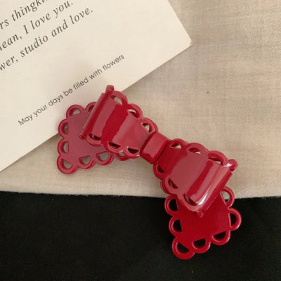 Women's Korean Style IG Style Bow Knot Acetic acid sheets Hair Clip