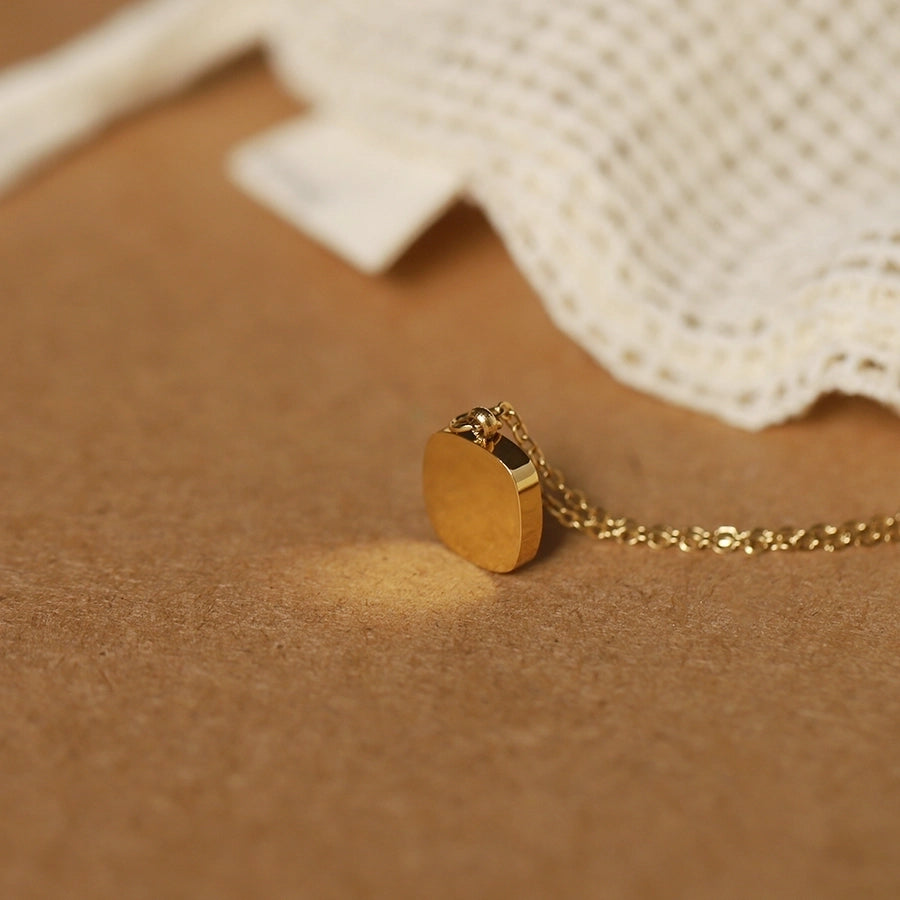 Jewelry Vintage Style Vacation Geometric 304 Stainless Steel Pendant Necklace