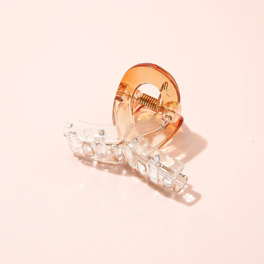 Gradient Small Grab Clip Small Disc Hairpin Environmentally Friendly Acetic Acid Shark Clip Transparent Oval Hair Grab Children's Clip