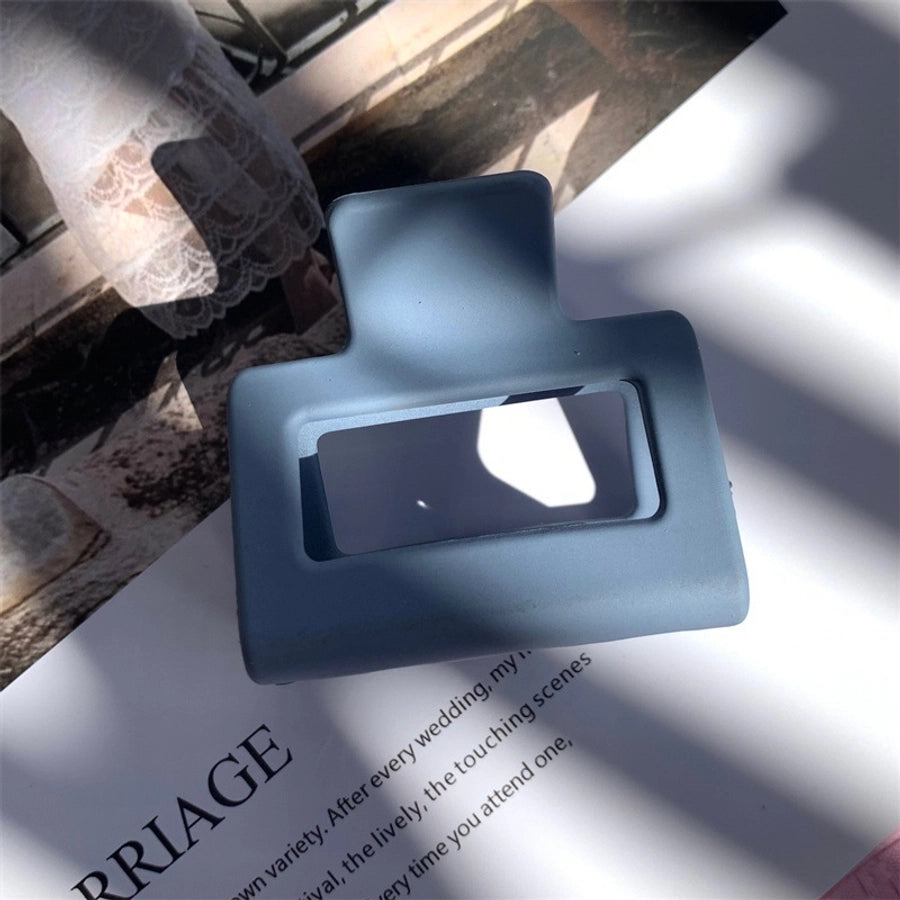 simple style solid color arylic hair claws 1 piece