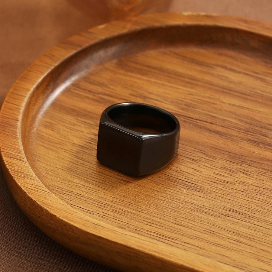 Jewelry Simple Style Geometric 304 Stainless Steel Rings