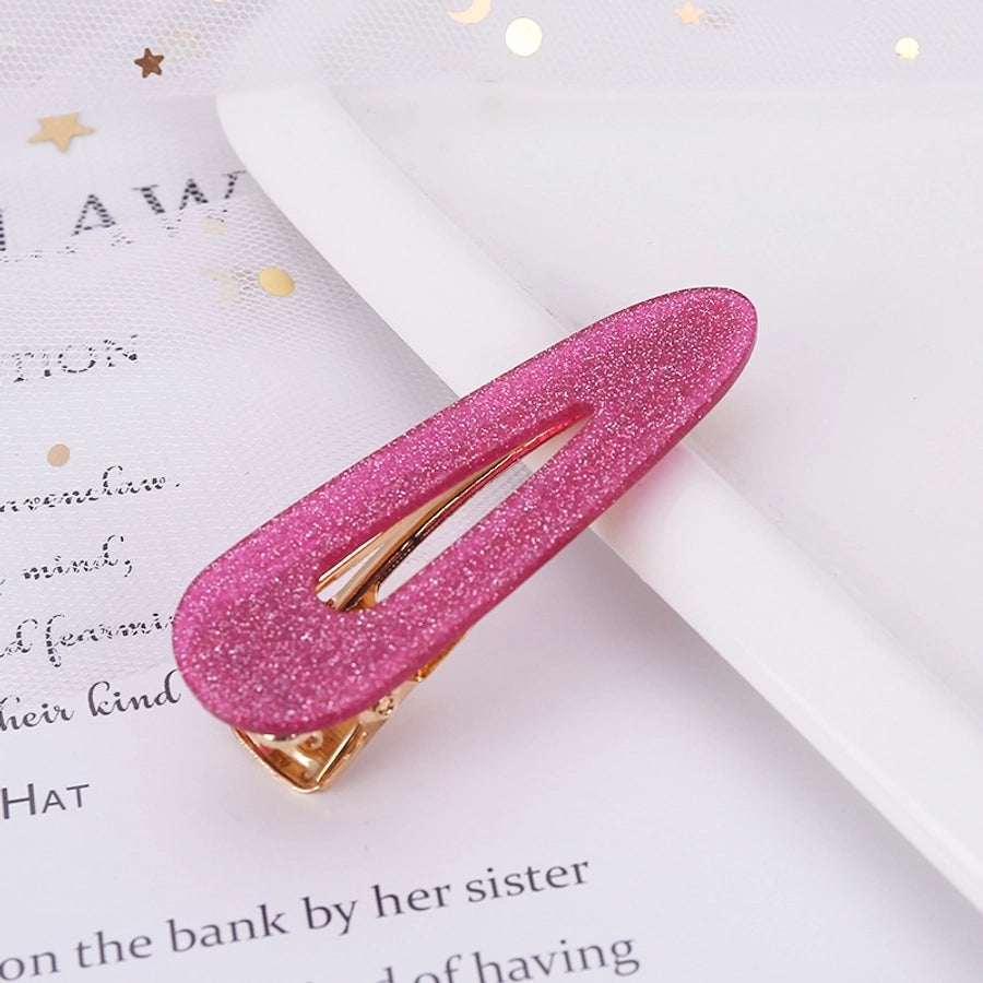 retro color block polka dots acetic acid sheets hair clip 1 piece