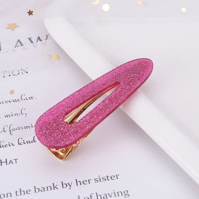 retro color block polka dots acetic acid sheets hair clip 1 piece