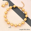 Casual Simple Style Round Oval Solid Color 304 Stainless Steel 18K Gold Plated Bracelets In Bulk