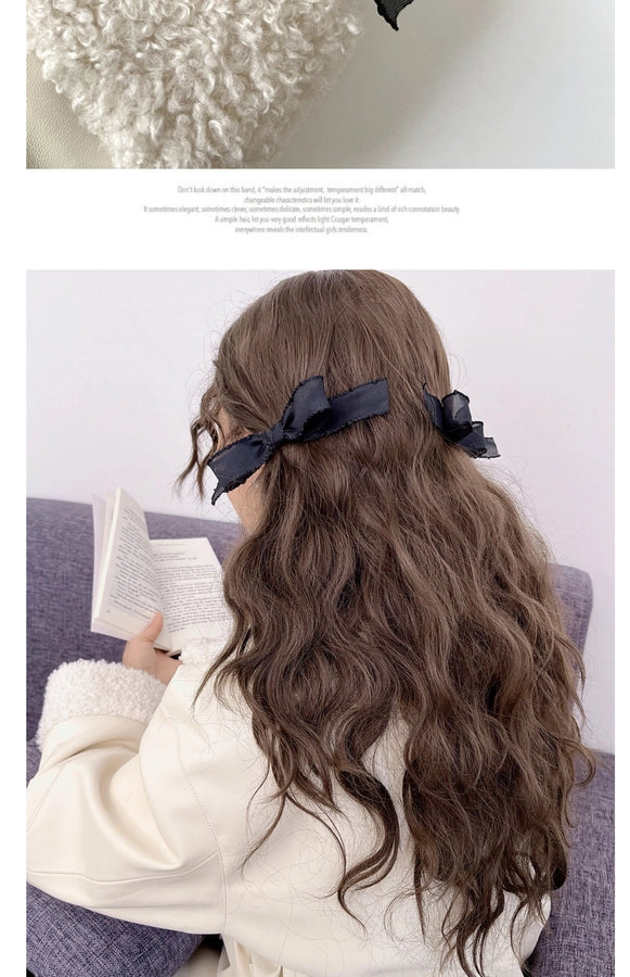 Spring and Summer New Arrival Bow Headwear  Hairpin Women's Side Bangs Clip Beautiful Back of Head Hair Accessories
