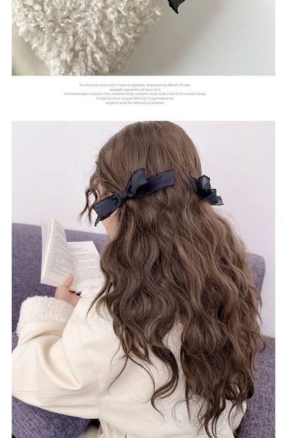 Spring and Summer New Arrival Bow Headwear  Hairpin Women's Side Bangs Clip Beautiful Back of Head Hair Accessories