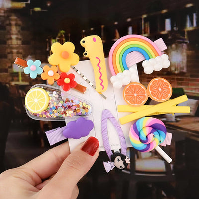 cute fruit soft clay hair clip