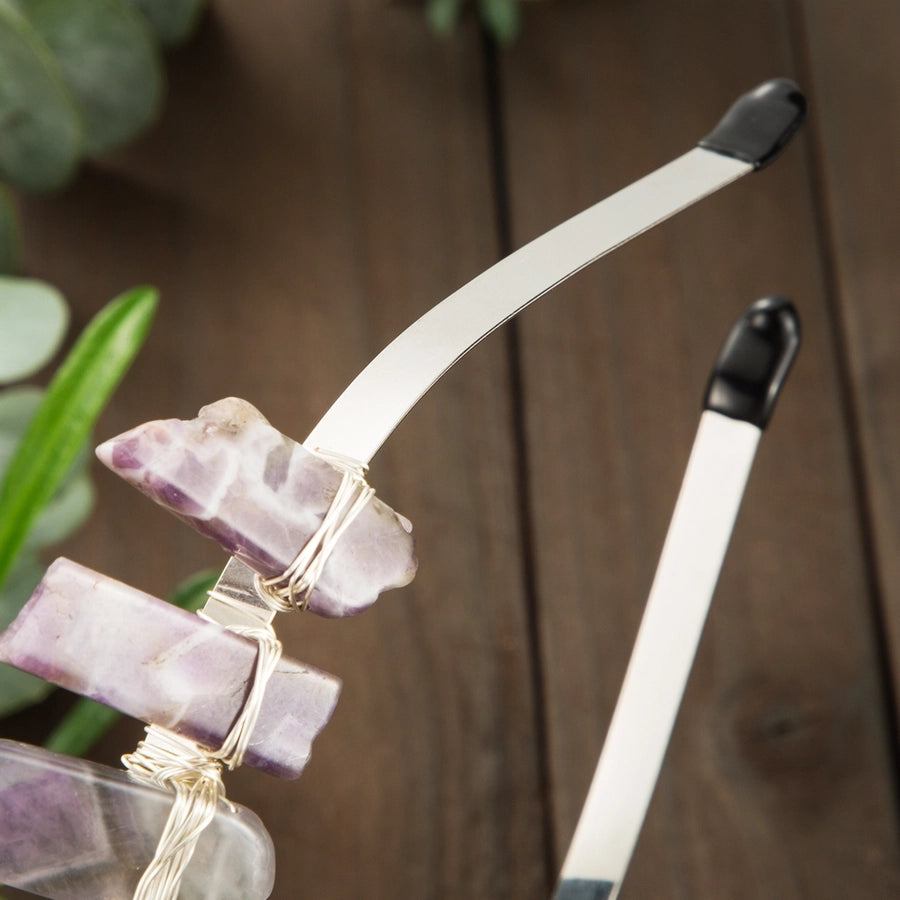 Women's Vintage Style Queen Vacation Moon Alloy natural stone Copper Knitting Hair Band