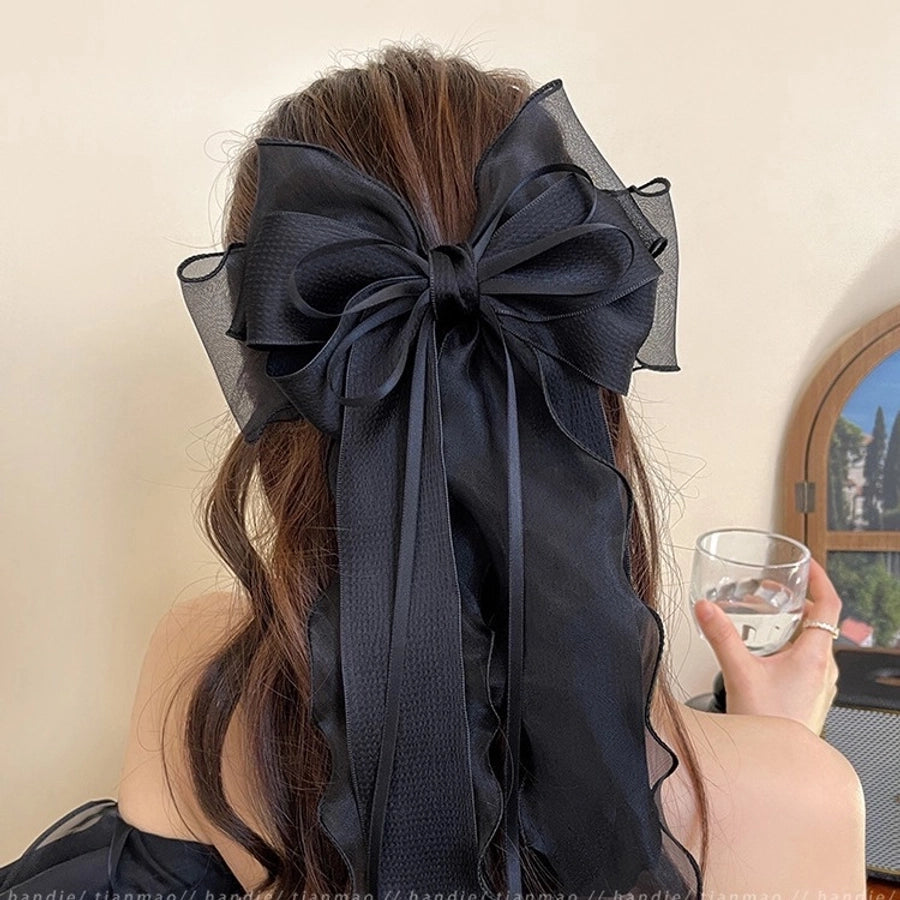 Women's Simple Style Classic Style Bow Knot Alloy Cloth Hair Clip