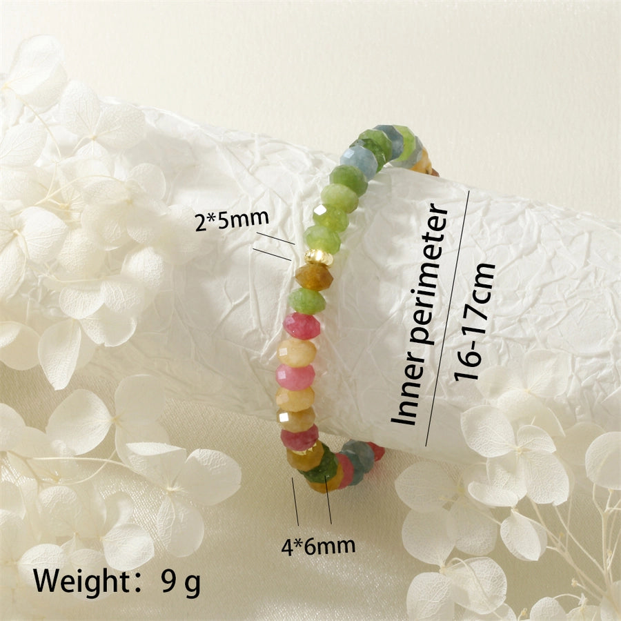 IG Style Handmade Round natural stone  Copper Bracelets In Bulk