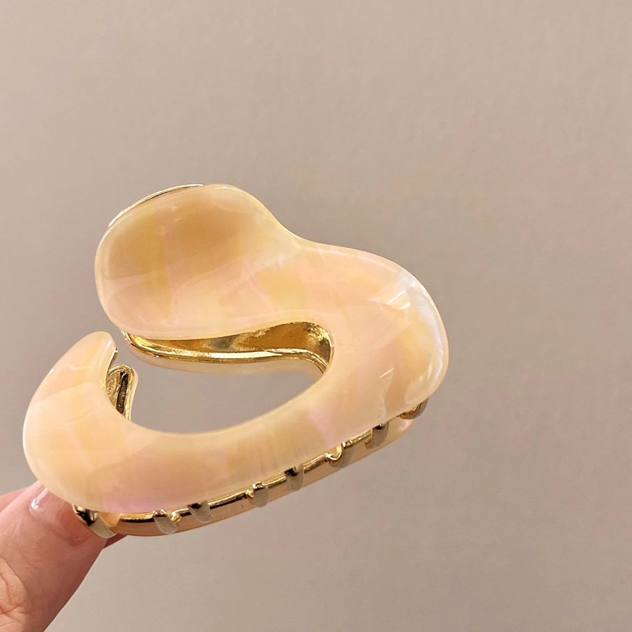 women's elegant retro solid color acetic acid sheets hair claws