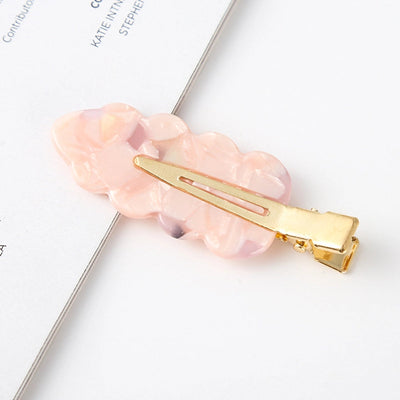 fashion ditsy floral arylic stoving varnish hair clip 1 piece