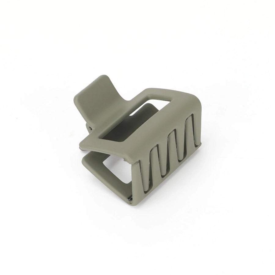 women's simple style square plastic hair claws