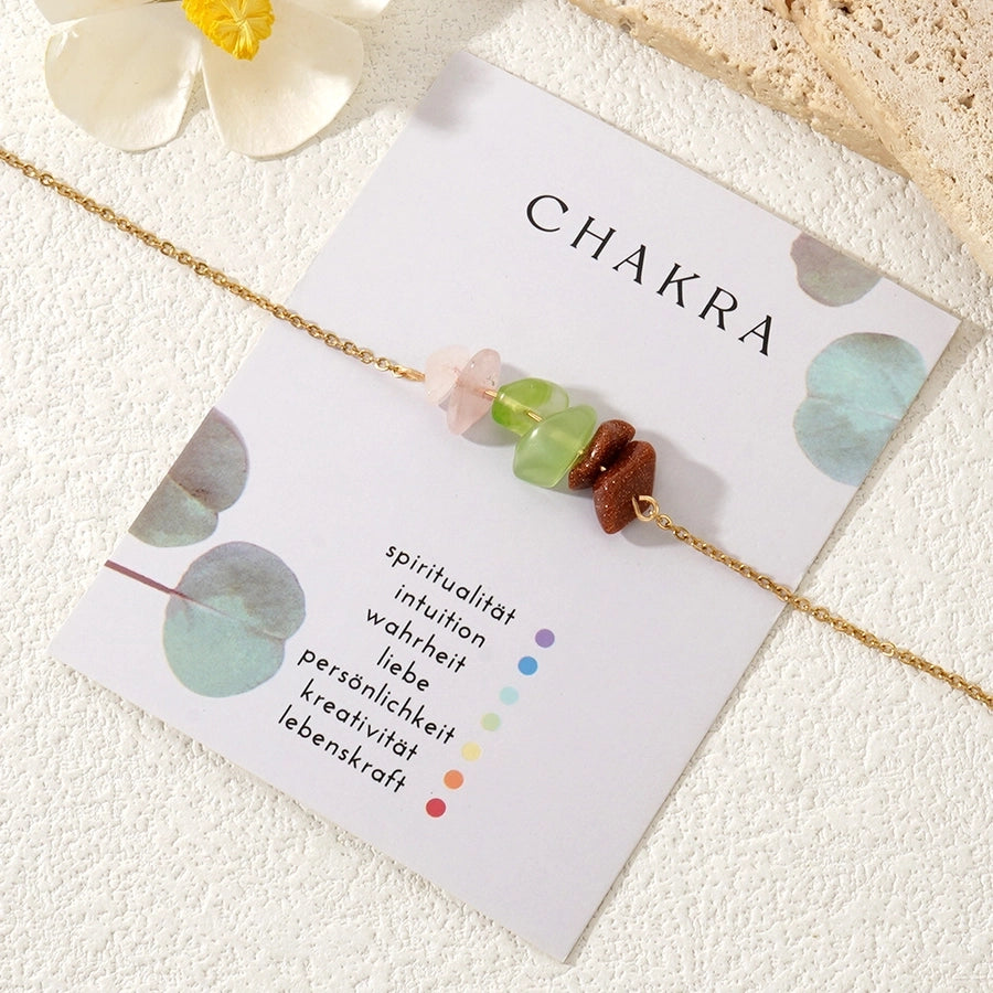 Semi-precious stone Copper Handmade Geometric Bracelets