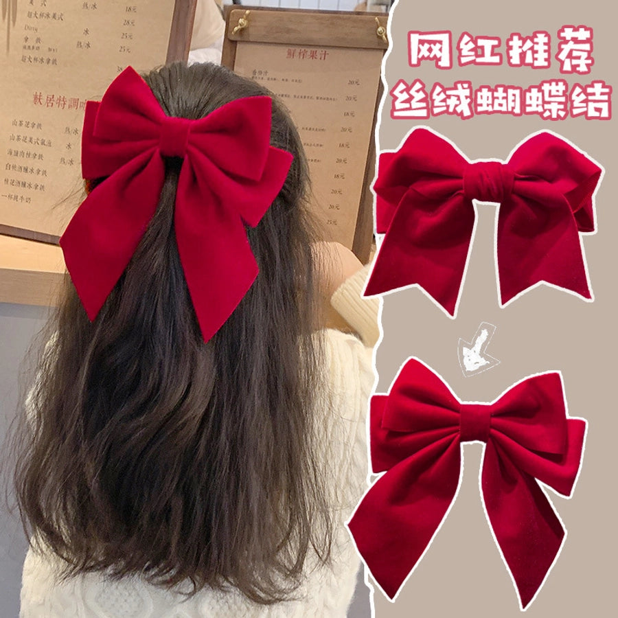 fashion bow knot cloth hair clip