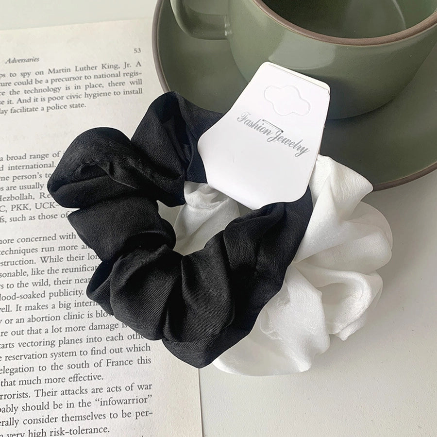 accessories solid color hair scrunchies combination
